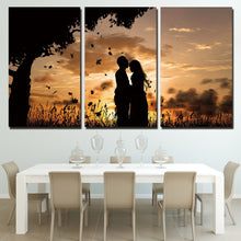 Load image into Gallery viewer, HD printed 3 piece canvas art couple sunset shadow Painting wall pictures for living room canvas painting Free shipping ny-6545
