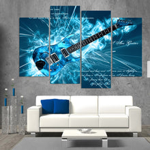 Load image into Gallery viewer, HD Printed 4 Piece Canvas Art Cool Blue Abstract Guitar Painting Wall Pictures for Living Room Modern Free Shipping NY-7029A
