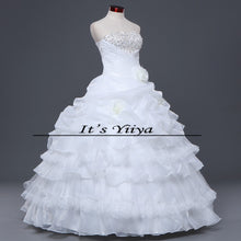 Load image into Gallery viewer, Free shipping wedding dresses 2015 pears white plus size lace elegant wedding dress cheap China gowns Vestidos De Novia HS154
