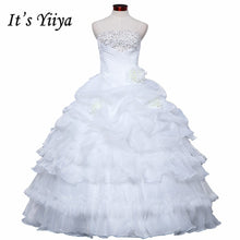 Load image into Gallery viewer, Free shipping wedding dresses 2015 pears white plus size lace elegant wedding dress cheap China gowns Vestidos De Novia HS154
