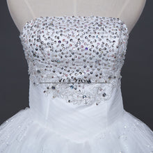 Load image into Gallery viewer, HOT Free shipping white princess wedding dress 2015 plus size fashionable wedding dresses wedding gown Vestidos De Novia Y201
