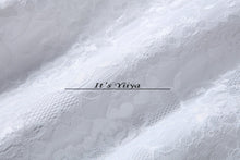 Load image into Gallery viewer, Free SHIPPING New Boat Neck White Red Wedding Frocks Vestidos De Novia Mermaid Train Dresses Half Sleeves Trailing Gowns XXN157
