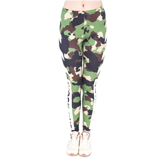 Fitness Legging Work Out Camo Printing Sexy Cozy Leggings High Waist Women Pants