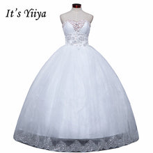 Load image into Gallery viewer, Free shipping 2015 new cheap wedding gown white lace romantic wedding dress bride dresses price under Vestidos De Novia 50 HS122
