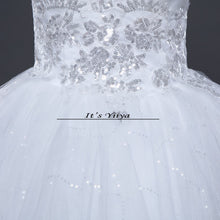 Load image into Gallery viewer, Free shipping 2015 new cheap wedding gown white lace romantic wedding dress bride dresses price under Vestidos De Novia 50 HS122
