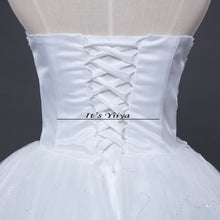 Load image into Gallery viewer, Free shipping 2015 new cheap wedding gown white lace romantic wedding dress bride dresses price under Vestidos De Novia 50 HS122
