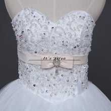 Load image into Gallery viewer, Free shipping 2015 new white princess wedding gown designer remantic lace up wedding dress bride dresses Vestidos De Novia Y326
