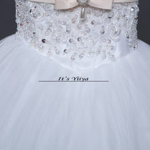 Load image into Gallery viewer, Free shipping 2015 new white princess wedding gown designer remantic lace up wedding dress bride dresses Vestidos De Novia Y326
