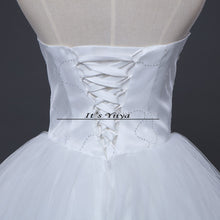 Load image into Gallery viewer, Free shipping 2015 new white princess wedding gown designer remantic lace up wedding dress bride dresses Vestidos De Novia Y326
