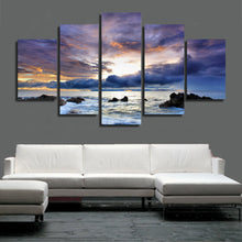 Load image into Gallery viewer, HD Printed Dark clouds seaside reefs Painting Canvas Print room decor print poster picture canvas Free shipping/BK104
