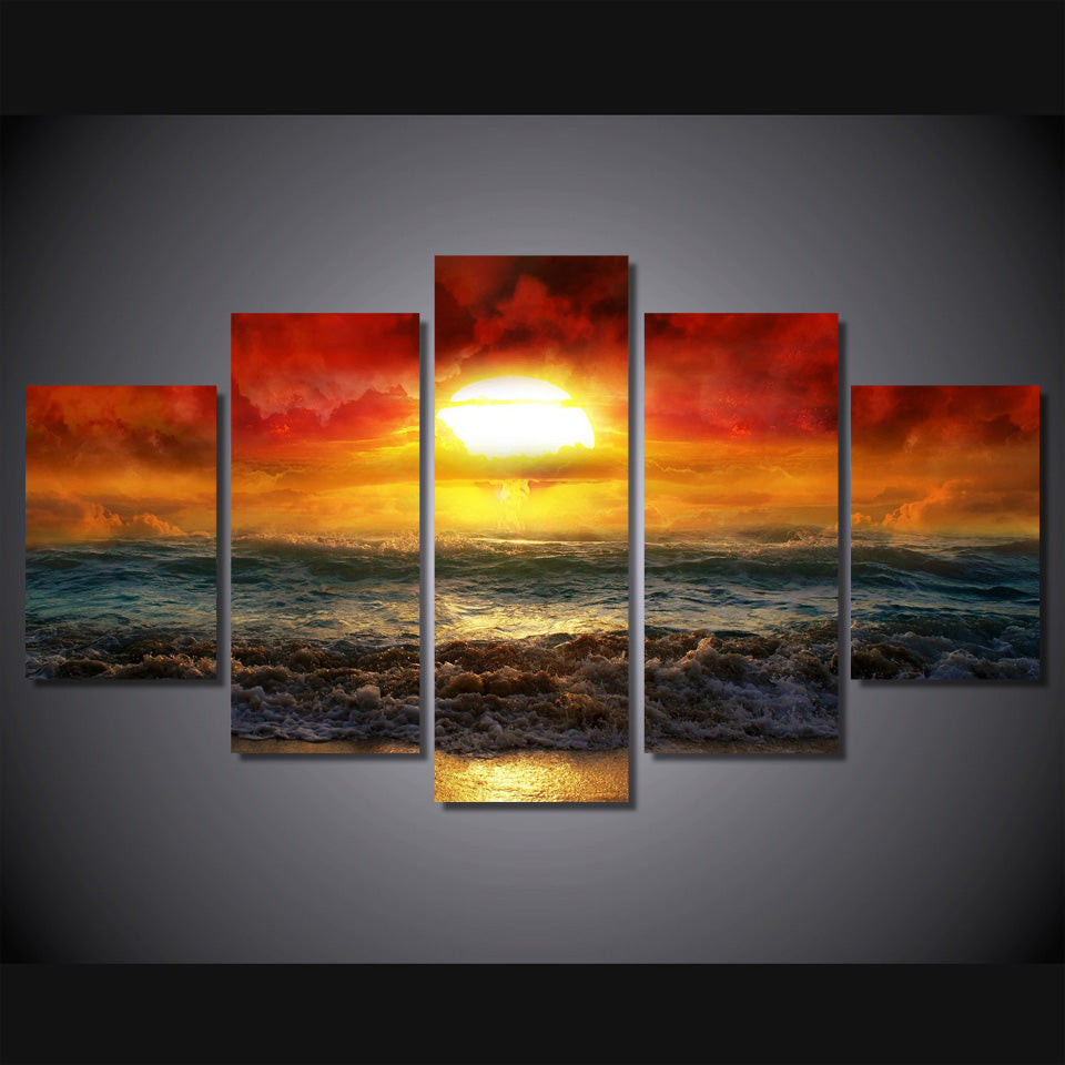 HD Printed amazing sunset artistic Painting on canvas room decoration print poster picture canvas Free shipping/ny-4167