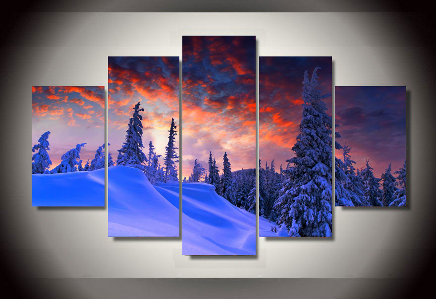 HD Printed Winter Snow picture Painting wall art room decor print poster picture canvas Free shipping/ny-777