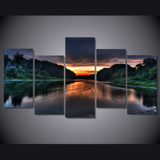 HD Printed sunrise Scenery picture Painting wall art room decor print poster picture canvas Free shipping/ny-623