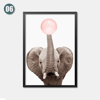 Wall Pictures Bubble Posters And Prints Wall Pictures For Living room Animal Wall Art Canvas Painting Nordic Poster Unframe