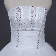Load image into Gallery viewer, HOT Free shipping white princess wedding dress 2015 plus size fashionable cheap dresses wedding gown Vestidos De Novia Y219
