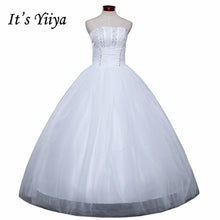 Load image into Gallery viewer, HOT Free shipping white princess wedding dress 2015 plus size fashionable cheap dresses wedding gown Vestidos De Novia Y219
