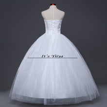 Load image into Gallery viewer, HOT Free shipping white princess wedding dress 2015 plus size fashionable cheap dresses wedding gown Vestidos De Novia Y219
