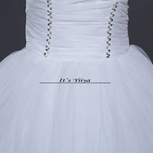 Load image into Gallery viewer, HOT Free shipping white princess wedding dress 2015 plus size fashionable cheap dresses wedding gown Vestidos De Novia Y219
