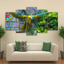 Load image into Gallery viewer, HD Printed 5 Piece Canvas Art Parrot Pet Painting Colorful Feather Bird Wall Pictures for Living Room Free Shipping CU-1753B
