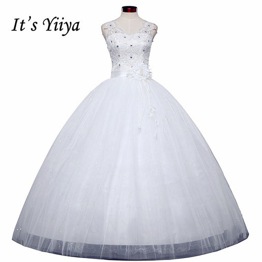Free Shipping New 2016 White Wedding dresses Fashion Bride Wedding frocks Princess Wedding gowns Lace Sexy Vestidos De Novia H46