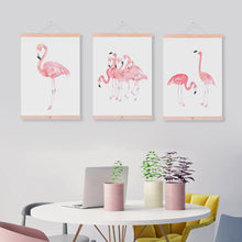 Load image into Gallery viewer, Modern Watercolor Flamingo Animal Poster A4 Big Triptych Wall Art Picture Nordic Living Room Home Decor Canvas Painting No Frame
