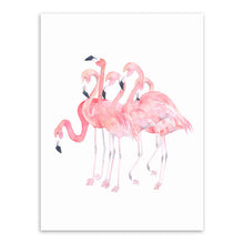 Load image into Gallery viewer, Modern Watercolor Flamingo Animal Poster A4 Big Triptych Wall Art Picture Nordic Living Room Home Decor Canvas Painting No Frame
