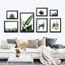 Load image into Gallery viewer, Wall Pictures For Living Room Posters And Prints Green Wall Prints Wall Art Canvas Painting Nordic Decoration No Poster Frame
