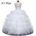 Load image into Gallery viewer, Free shipping 2016 Romantic Tulle White Wedding Dresses Luxury Bride Vestidos De Novia Princess Wedding Frocks Ball Gowns HS581
