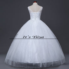 Load image into Gallery viewer, Free shipping new wedding dress 2017 plus size lace up dresses cheap wedding gown made in China frock Vestidos De Novia HS145
