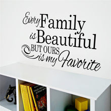 Load image into Gallery viewer, Every family Is beautiful home sticker decor children room bedroom gift vinyl 8530 other wall art new arrival
