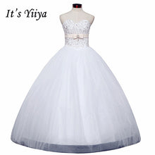 Load image into Gallery viewer, Free shipping 2015 new white princess wedding gown designer remantic lace up wedding dress bride dresses Vestidos De Novia Y326
