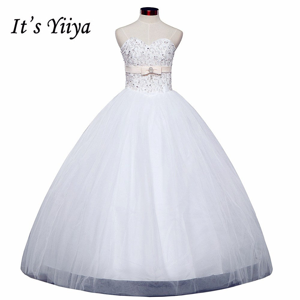 Free shipping 2015 new white princess wedding gown designer remantic lace up wedding dress bride dresses Vestidos De Novia Y326