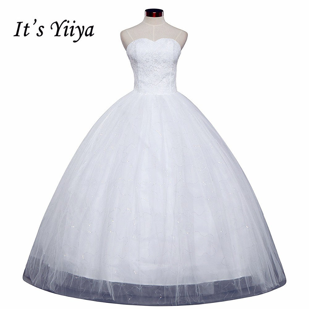 Free shipping 2015 new cheap wedding gown white lace romantic wedding dress price under 50 Vestidos De Novia Bridal dress HS121
