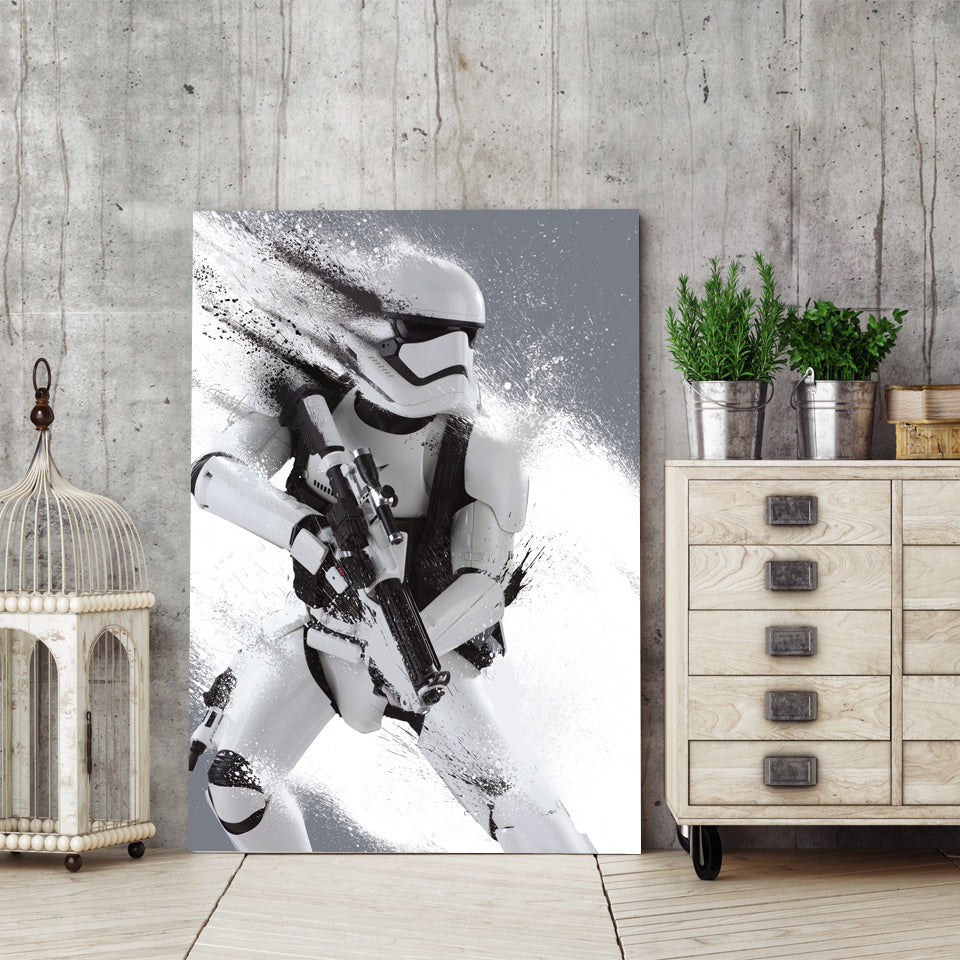 HD Printed 1 piece canvas art Star Wars storm trooper painting wall art Canvas room decor  poster canvas Free shipping/ny-6375
