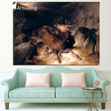 Load image into Gallery viewer, HD Printed 1 Piece Canvas Painting Abstract Deer Canvas Pop Art Pictures for Living Room Decoration Free Shipping ny-6673D
