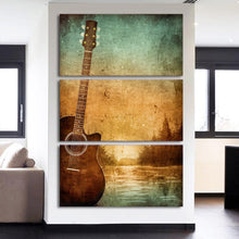Load image into Gallery viewer, HD printed 3 piece canvas art guitar poster vintage painting wall pictures for living room modern free shipping CU-1796C
