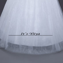 Load image into Gallery viewer, Free Shipping New Cheap Bride One Shoulder Plus size Sequins Wedding Dress Lace up Frocks Bride Ball Gowns Vestidos De Novia H47
