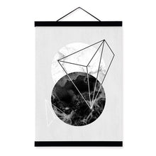Load image into Gallery viewer, Modern Abstract Geometric Shape Wooden Framed Poster Nordic Living Room Canvas Painting Home Decor Wall Art Print Picture Scroll
