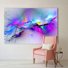 Load image into Gallery viewer, HDARTISAN Oil Painting Wall Pictures For Living Room Home Decor Abstract Clouds Colorful Canvas Art Home Decor No Frame
