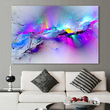 Load image into Gallery viewer, HDARTISAN Oil Painting Wall Pictures For Living Room Home Decor Abstract Clouds Colorful Canvas Art Home Decor No Frame
