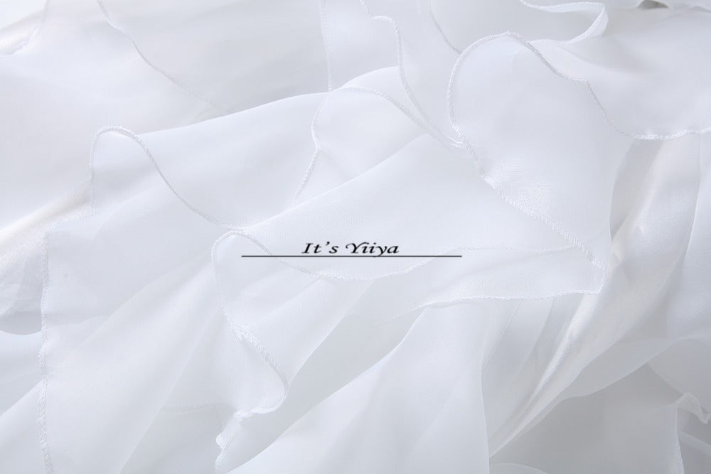 Free shipping Pearl White Wedding Ball Gowns Strapless Sleeveless Princess Vestidos De Novia Wedding Frock Bride Dress JSJ-99