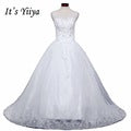 Load image into Gallery viewer, Free shipping YiiYa 2016 new Bridal White wedding dress Wedding gowns Trailing Romantic Train Frocks Vestidos De Novia HS223
