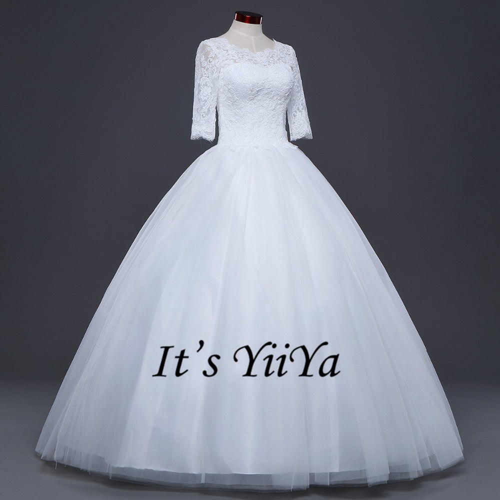 2017 New Free shipping Wedding Ball Gowns Elegant bride frocks Appliques off Wedding dresses Plus size  Vestidos De Novia  IY004