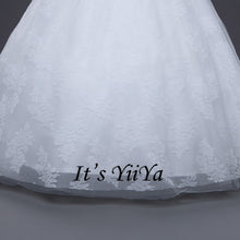 Load image into Gallery viewer, Free Shipping Appliques Wedding dresses Strapless Vestidos De Novia Off white dress Bridal Ball gowns Sleeveless Frocks IY032
