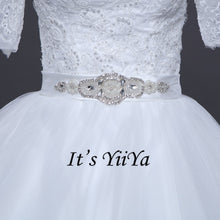 Load image into Gallery viewer, 2017 New Arrival Free Shipping Off white Wedding dresses Boat Neck Bridal Ball gowns Half Sleeve Frocks Vestidos De Novia IY022
