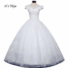 Load image into Gallery viewer, Free Shipping Vestidos De Novia Off white Bridal dress Sweatheart Bridal Ball gowns Sleeveless Frocks Lace Wedding dresses IY028
