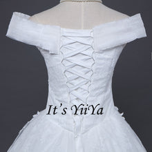 Load image into Gallery viewer, Free Shipping Vestidos De Novia Off white Bridal dress Sweatheart Bridal Ball gowns Sleeveless Frocks Lace Wedding dresses IY028
