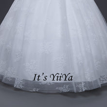 Load image into Gallery viewer, Free Shipping Vestidos De Novia Off white Bridal dress Sweatheart Bridal Ball gowns Sleeveless Frocks Lace Wedding dresses IY028
