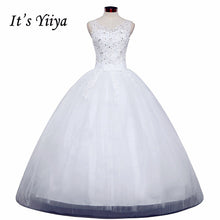 Load image into Gallery viewer, Free shipping 2016 V-neck White Bride Princess Fashion Vestidos De Novia Bride Wedding Ball Gowns Cheap Wedding Frocks HS227
