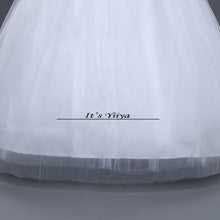 Load image into Gallery viewer, Free shipping 2016 V-neck White Bride Princess Fashion Vestidos De Novia Bride Wedding Ball Gowns Cheap Wedding Frocks HS227

